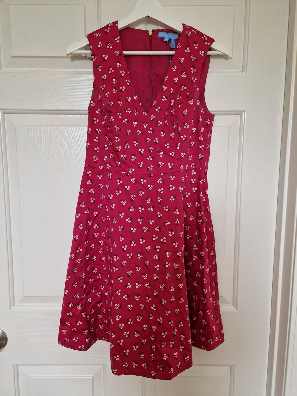 Draper James Red Floral Midi Dress